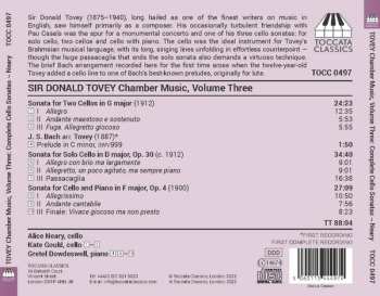 CD Alice Neary: Chamber Music, Volume 3: The Complete Cello Sonatas