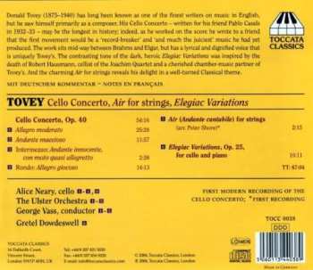 CD Ulster Orchestra: Cello Concerto Op. 40, Air For Strings, Elegiac Variations, Op. 25, For Cello And Piano