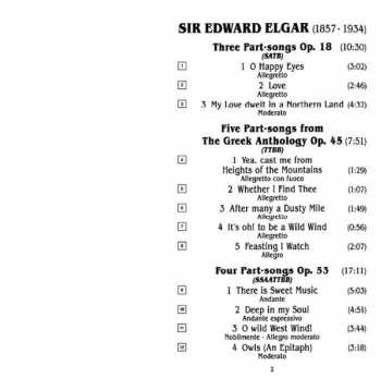CD Sir Edward Elgar: Part - Songs