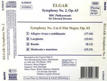 CD Sir Edward Elgar: Symphony No. 2, Op. 63