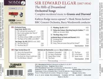 2CD Sir Edward Elgar: The Hills Of Dreamland - Orchestral Songs - 11 Songs With Piano