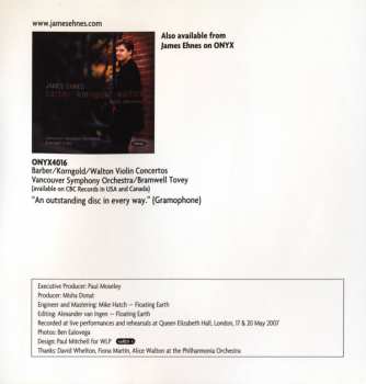 CD Philharmonia Orchestra: Violin Concerto • Serenade For Strings