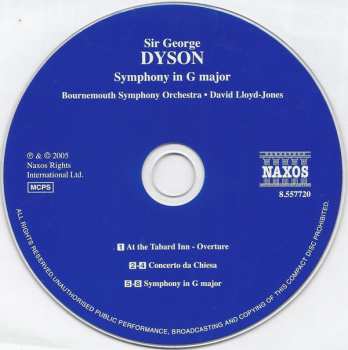 CD Bournemouth Symphony Orchestra: Symphony In G Major / Concerto Da Chiesa