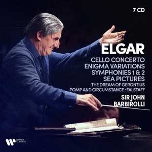 7CD/Doos Sir Edward Elgar: Cello Concerto, Enigma Variations, Symphonies 1 & 2, Sea Pictures