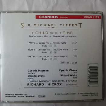 CD Sir Michael Tippett: A Child Of Our Time