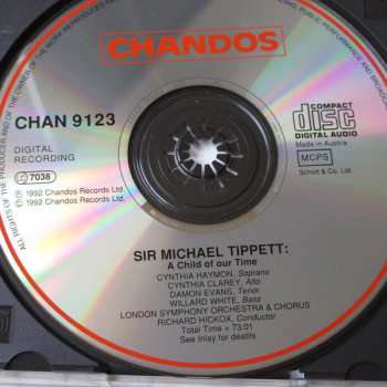 CD Sir Michael Tippett: A Child Of Our Time