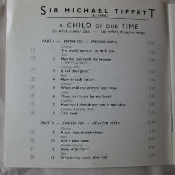 CD Sir Michael Tippett: A Child Of Our Time