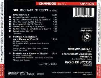 CD Richard Hickox: Symphony No. 4, Fantasia Concertante on a Theme of Corelli, Fantasia on a Theme of Handel