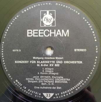 LP Sir Thomas Beecham: Sir Thomas Beecham Dirigiert Mozart - Klarinettenkonzert In A-Dur Kv 622・Symphonie Nr. 41 („Jupiter“) Kv 551