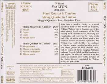 CD Sir William Walton: Piano Quartet (1921) - String Quartet (1947)