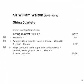 CD Sir William Walton: String Quartets