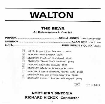 CD Sir William Walton: The Bear
