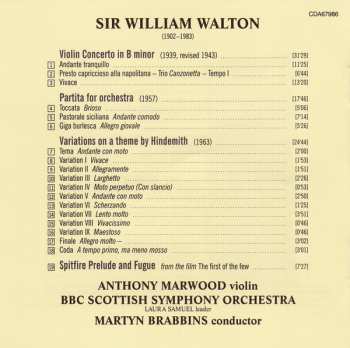 CD Sir William Walton: Violin Concerto ∙ Partita ∙ Hindemith Variations