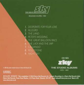 7CD/DVD/Doos Sky: The Studio Albums 1979-1987