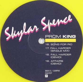 2LP Skylar Spence: Prom King CLR | DLX | LTD
