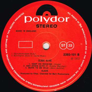 LP Slade: Slade Alive!