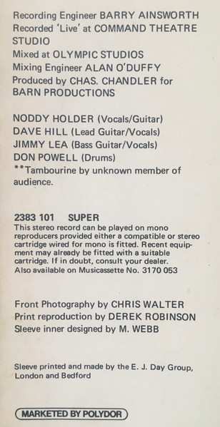 LP Slade: Slade Alive!