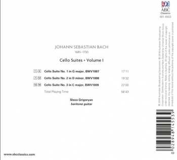 CD Slava Grigoryan: Cello Suites, Volume I