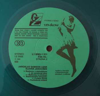LP Jaroslav Lenk: Slávek Janoušek A Jaroslav Samson Lenk