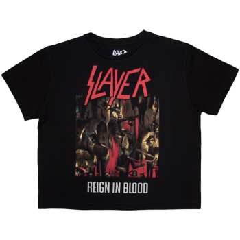 Merch Slayer: Dames Crop Top Reign In Blood