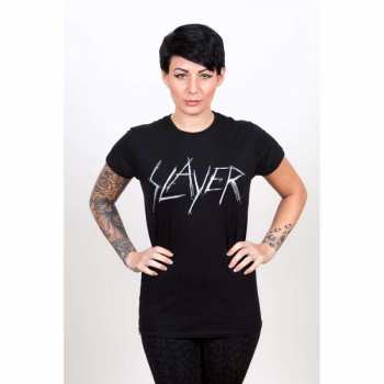 Merch Slayer: Dames T-shirt Scratchy Logo Slayer 
