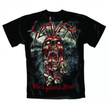T-shirt World Painted Blood Skull 