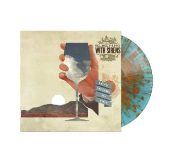 LP Sleeping With Sirens: Let's Cheers To This (blue With Orange Spatter Vinyl)