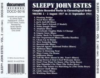 CD Sleepy John Estes: Complete Recorded Works In Chronological Order, Volume 2 (2 August 1937 To 24 September 1941)