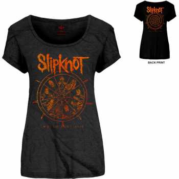 Merch Slipknot: Dames Scoop Neck T-shirt The Wheel 