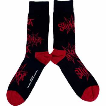 Merch Slipknot: Enkelsokken Logo Slipknot & Nonagram 