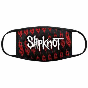 Merch Slipknot: Mondkapje White Logo Slipknot & Sigils