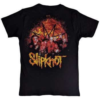 Merch Slipknot: Slipknot Unisex T-shirt: The End So Far Flame Logo (back Print) (small) S