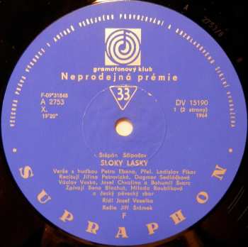 LP Stěpan Ščipačov: Sloky Lásky