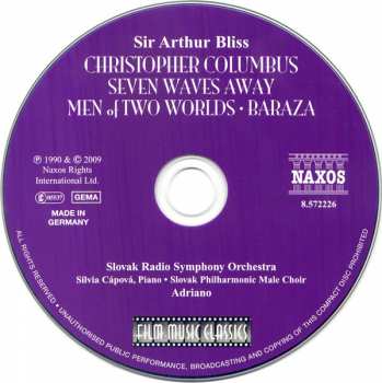 CD Slovak Radio Symphony Orchestra: Christopher Columbus / Seven Waves Away / Men Of Two Worlds / Baraza