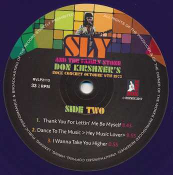 LP Sly & The Family Stone: Don Kirshner's Rock Concert October 9th 1973 DLX | LTD | CLR