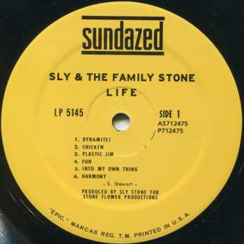LP Sly & The Family Stone: Life