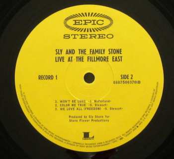 2LP Sly & The Family Stone: Live At The Fillmore East