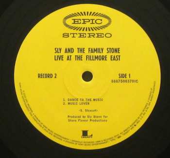 2LP Sly & The Family Stone: Live At The Fillmore East