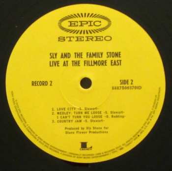 2LP Sly & The Family Stone: Live At The Fillmore East
