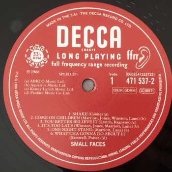 LP Small Faces: Small Faces