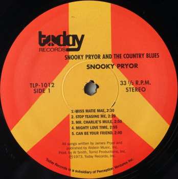 LP Snooky Pryor: And The Country Blues