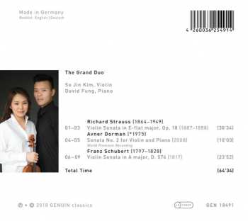 CD David Fung: The Grand Duo: Works By Richard Strauss, Avner Dorman And Franz Schubert DIGI