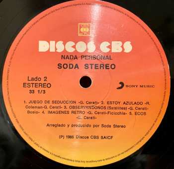 LP Soda Stereo: Nada Personal