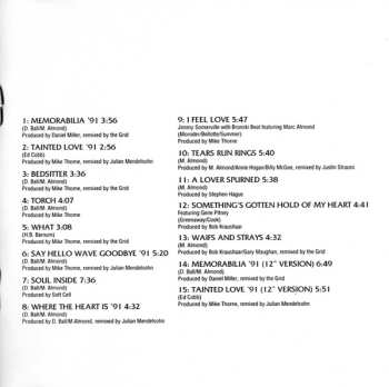 CD Soft Cell: Memorabilia - The Singles