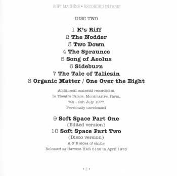 2CD Soft Machine: Alive & Well Recorded In Paris