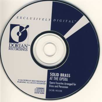 CD Solid Brass: Solid Brass At The Opera