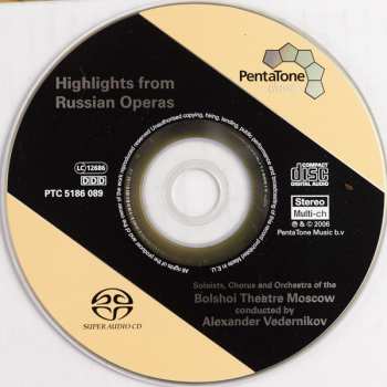 SACD Alexander Vedernikov: Highlights From Russian Operas