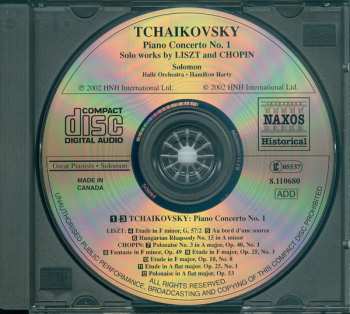 CD Pyotr Ilyich Tchaikovsky: Solomon (Historical Recordings 1929-1934)