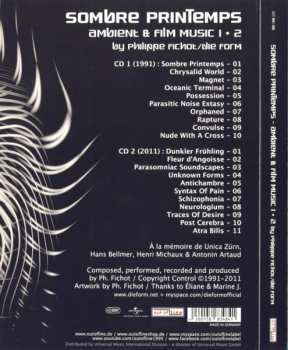 2CD Sombre Printemps: Ambient & Film Music 1+2
