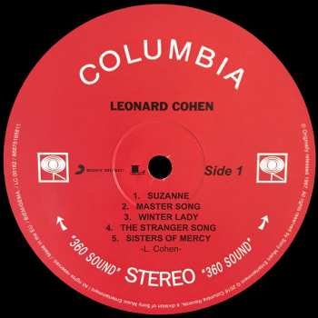 LP Leonard Cohen: Songs Of Leonard Cohen